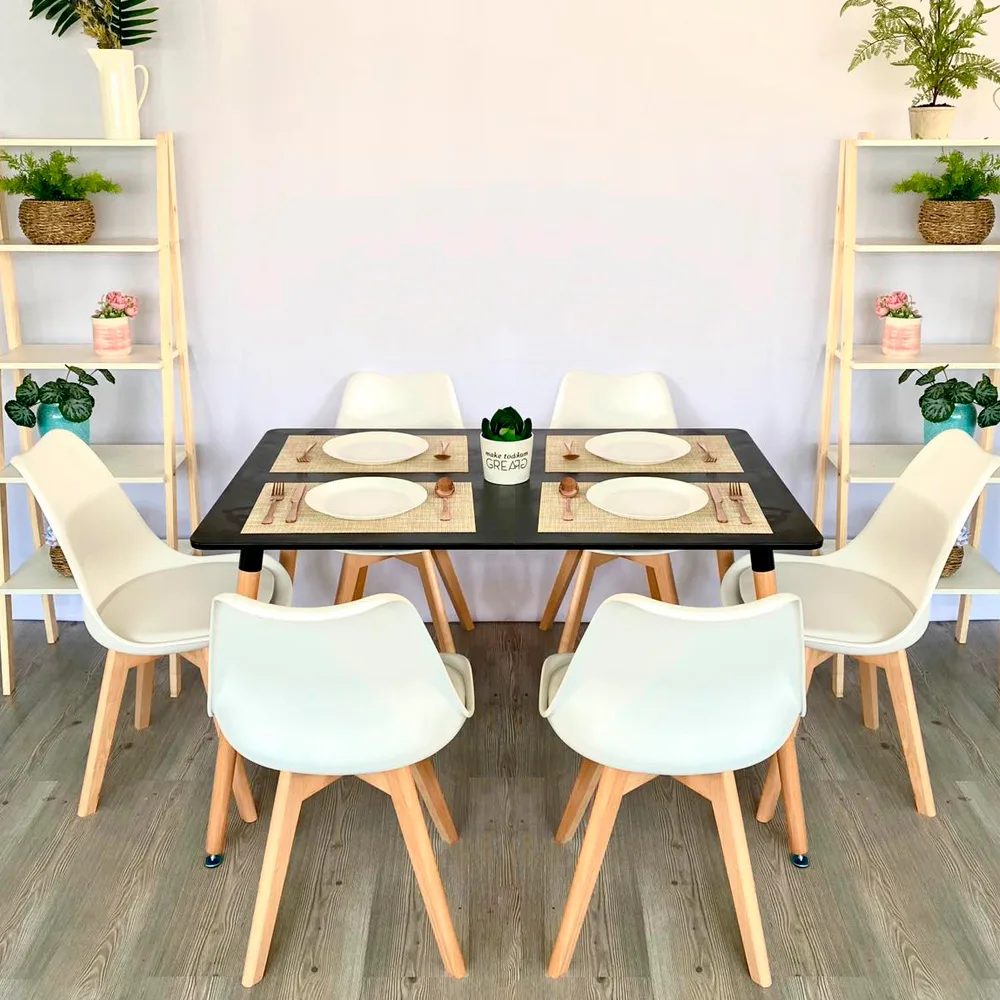 Comedor Eames 6 Personas – Mesa rectangular