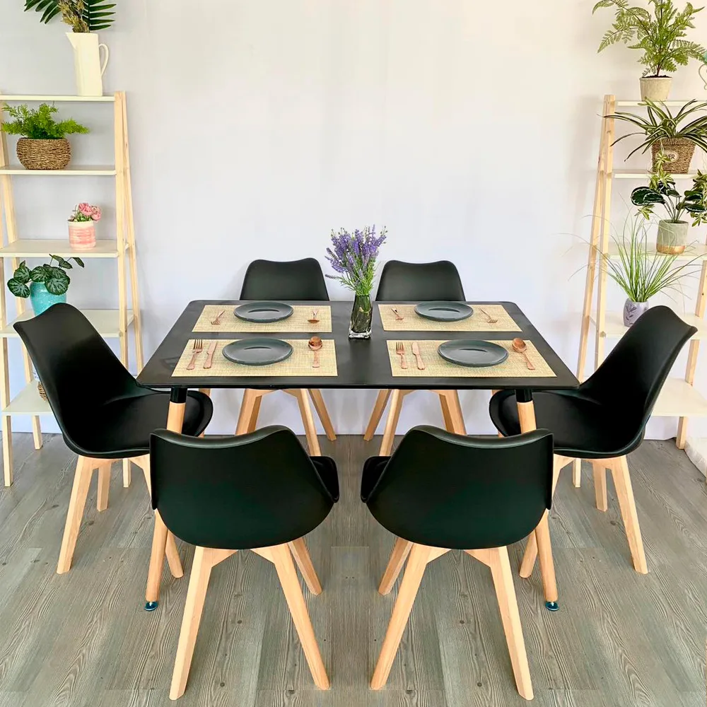 Comedor Eames 6 Personas – Mesa rectangular