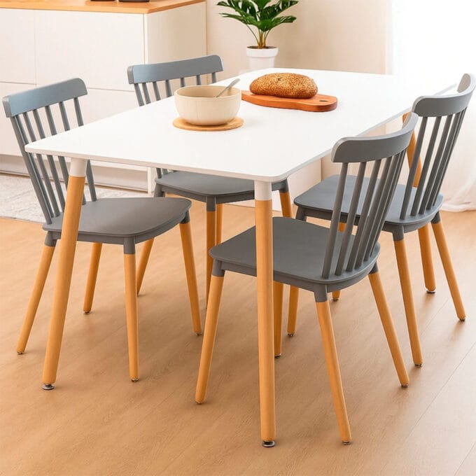 Comedor Windsor 4 Personas – Mesa rectangular