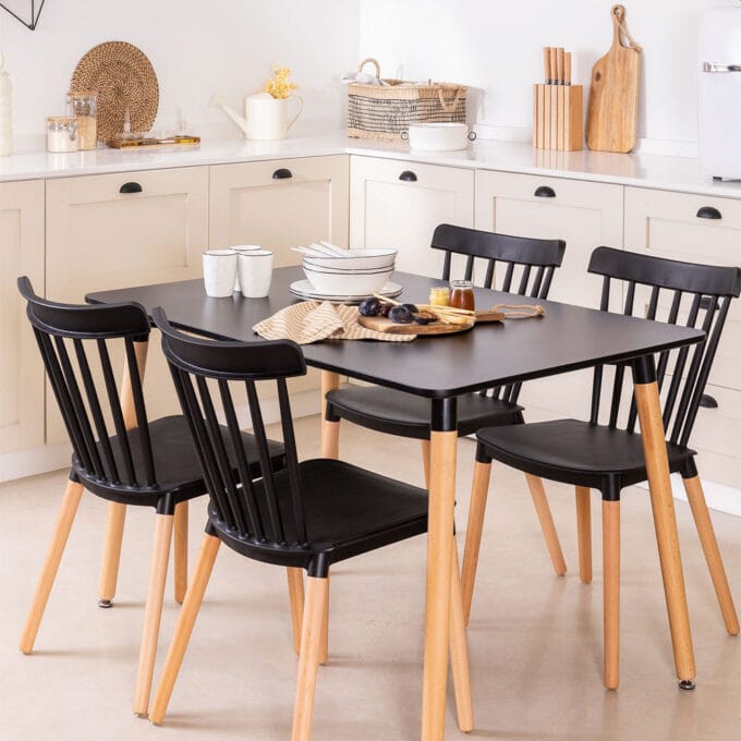 Comedor Windsor 4 Personas – Mesa rectangular