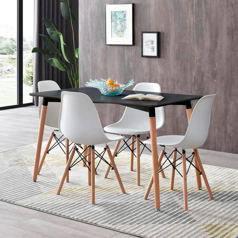 Comedor Eames Clásico 4 Personas – Mesa Rectangular