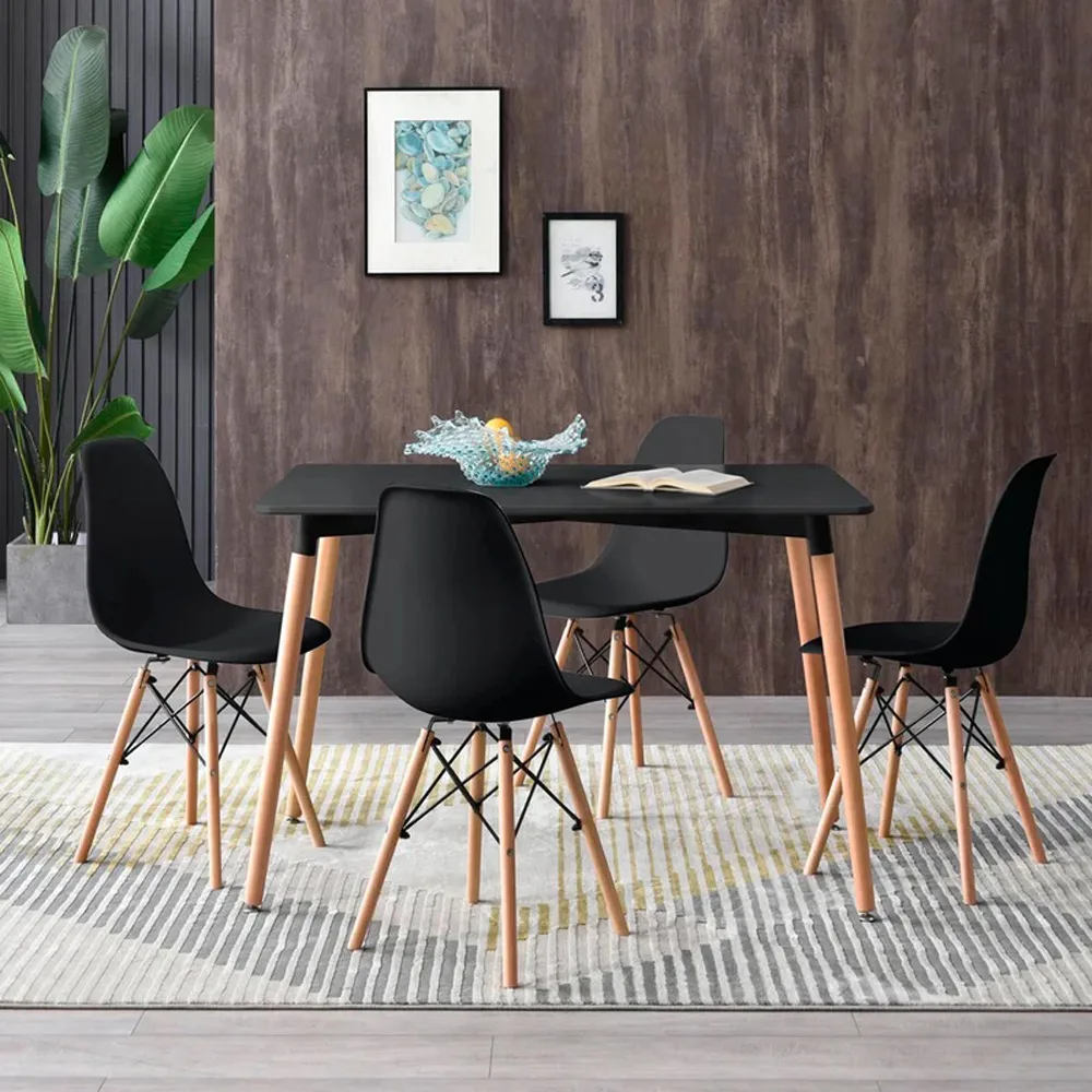 Comedor Eames Clásico 4 Personas – Mesa Rectangular