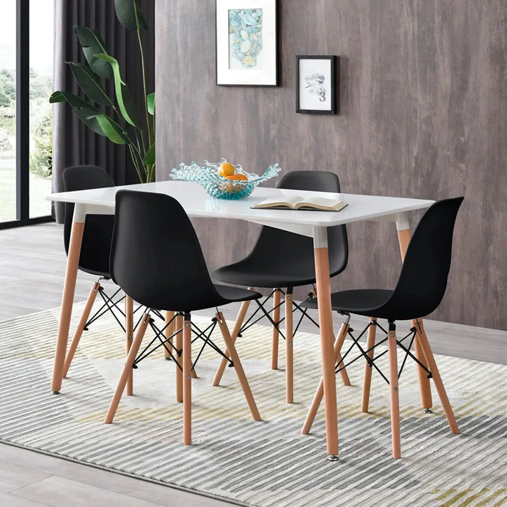 Comedor Eames Clásico 4 Personas – Mesa Rectangular