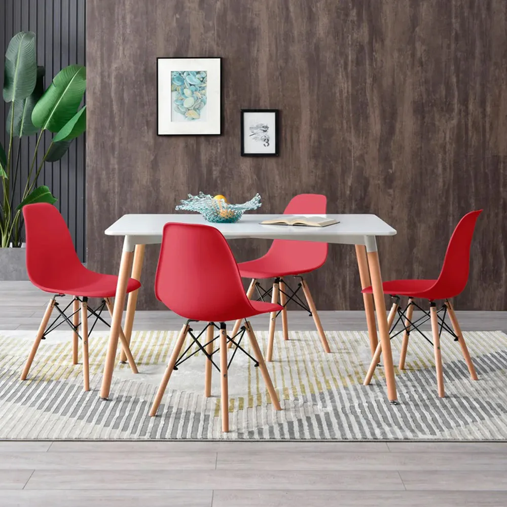 Comedor Eames Clásico 4 Personas – Mesa Rectangular