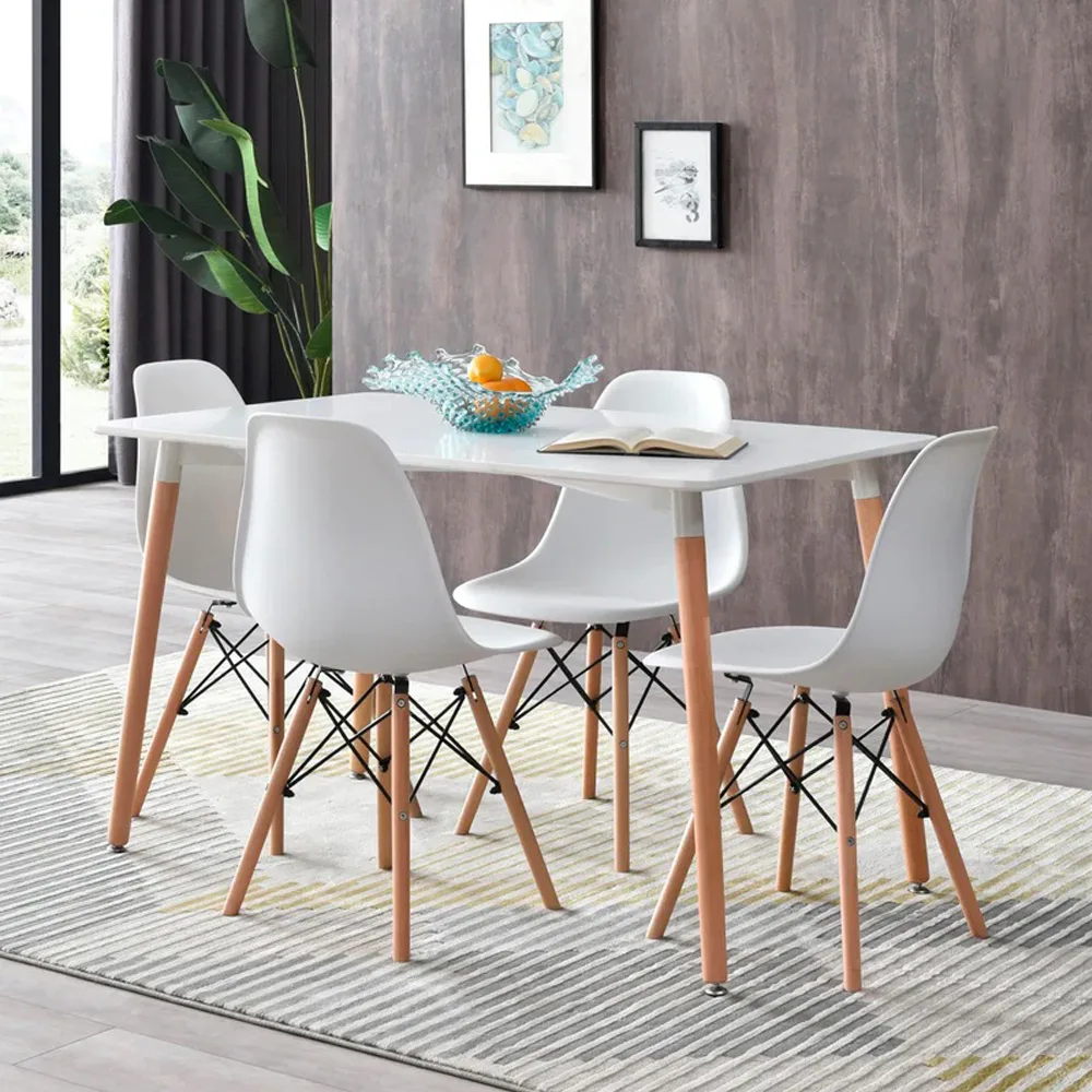 Comedor Eames Clásico 4 Personas – Mesa Rectangular
