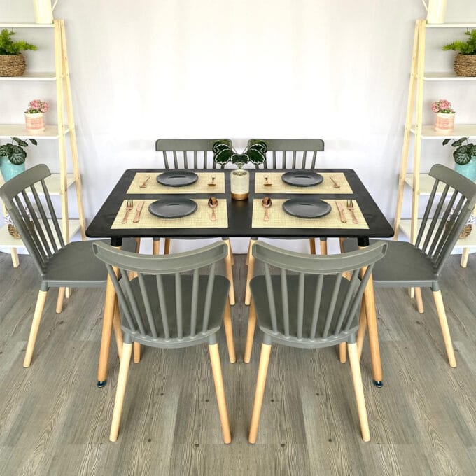 Comedor Windsor 6 Personas - Mesa Rectangular