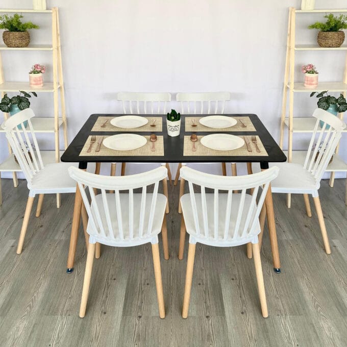 Comedor Windsor 6 Personas - Mesa Rectangular