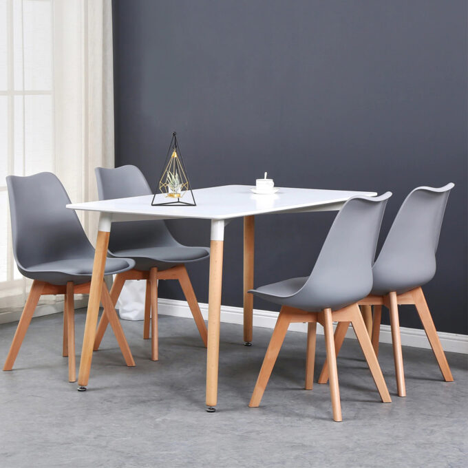 Comedor Eames 4 Personas - Mesa rectangular