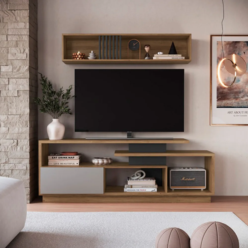 Combo Rack para TV y Estantería Berlín