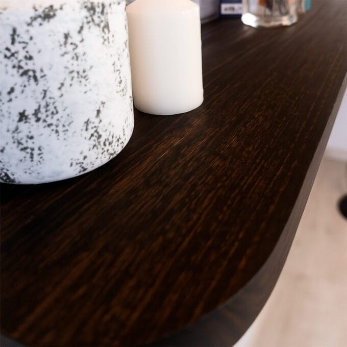 Estantería Oslo Negra – Madera Maciza 90cmx20cm